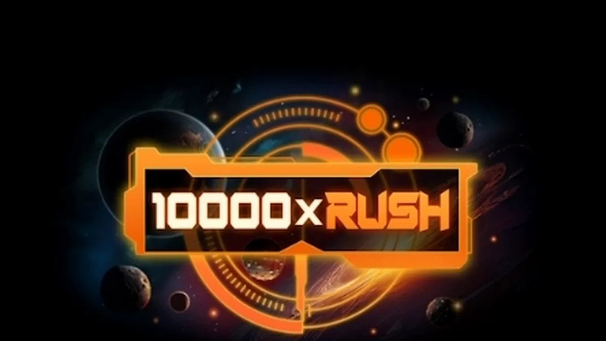 Tampilan antarmuka permainan slot 10000 x Rush